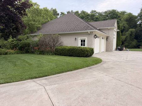 Clean, well-maintained driveway at a Covenant client home in Elkhart, Indiana